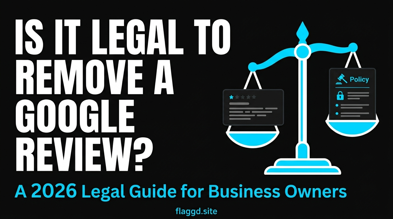 Is it legal to remove a Google review — 2026 legal guide infographic